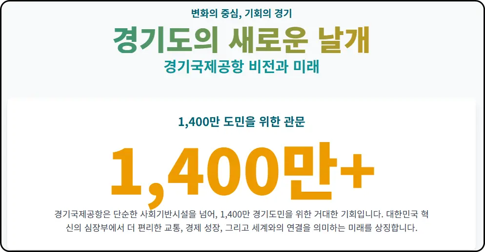 경기도의 새로운 날개, '경기국제공항' 추진 현황과 미래 비전 총정리