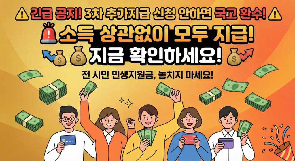 민생회복지원금 지급 3차 지원