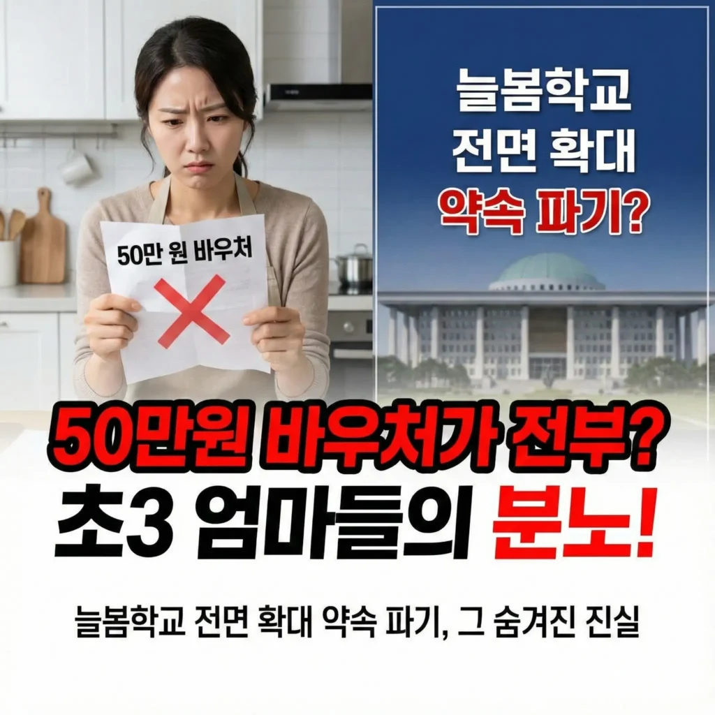 늘봄학교 전면 확대 약속 파기