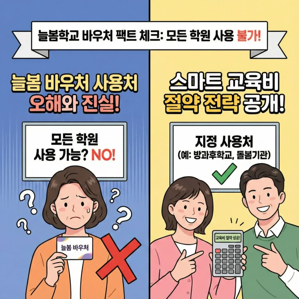 늘봄 바우처의 정확한 사용처