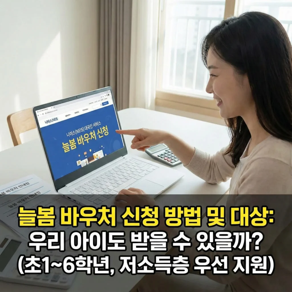 늘봄 바우처 신청 방법 및 대상