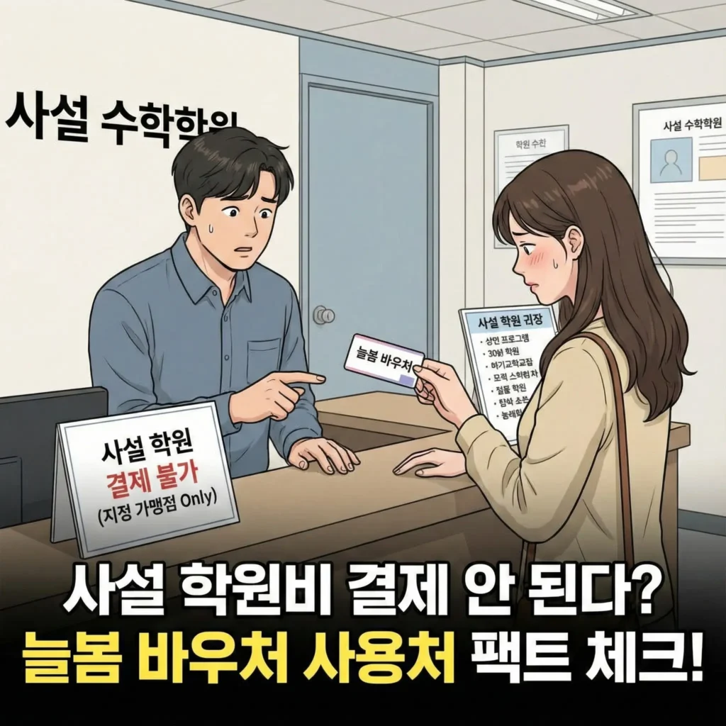 사설 학원비 결제 안 된다? 늘봄 바우처 사용처 팩트 체크