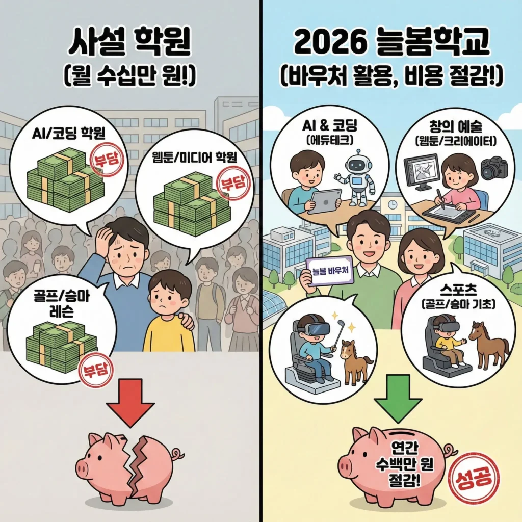 디지털 및 예체능 특화 프로그램으로 학원 대체하기