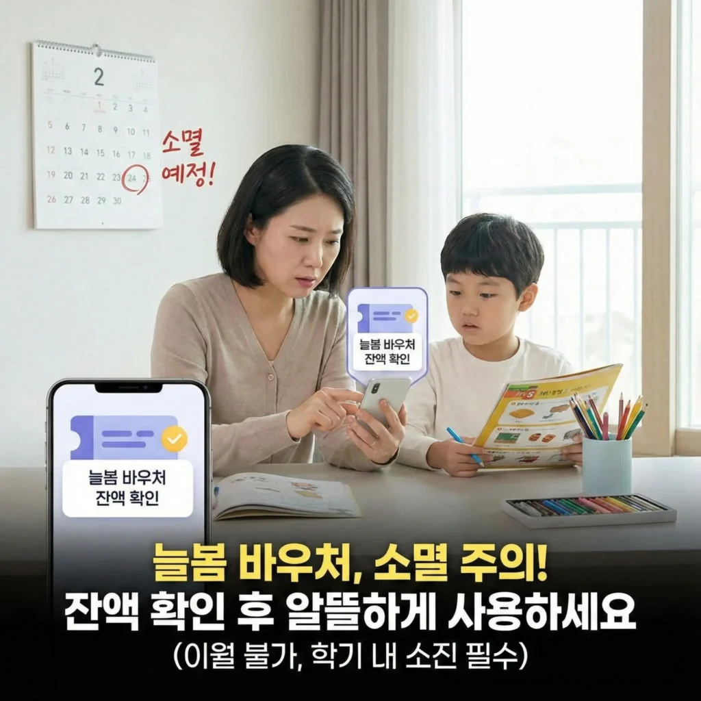 늘봄 바우처 잔액 관리 및 소멸