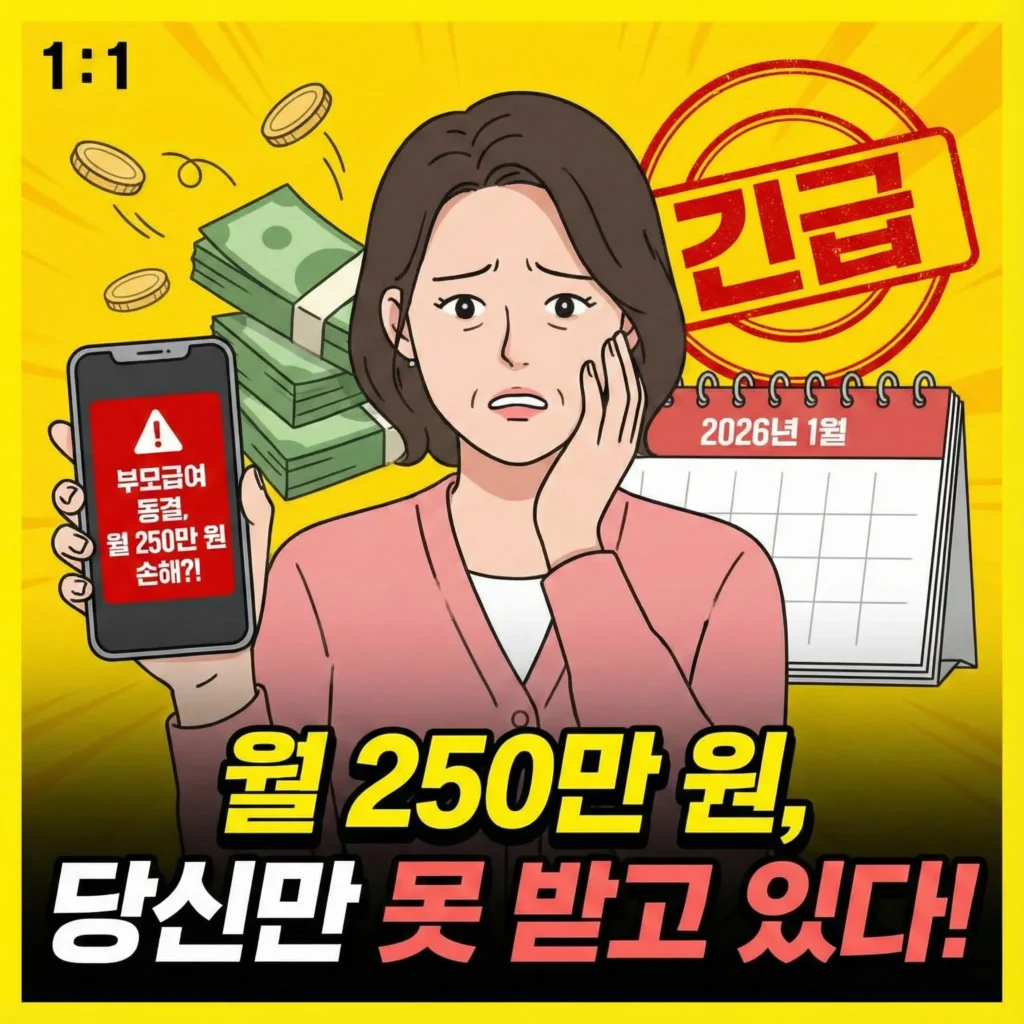 2026년 부모급여 동결 확정