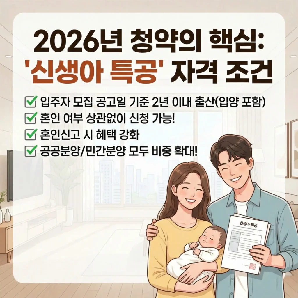 청약의 핵심, '신생아 특공' 자격 조건