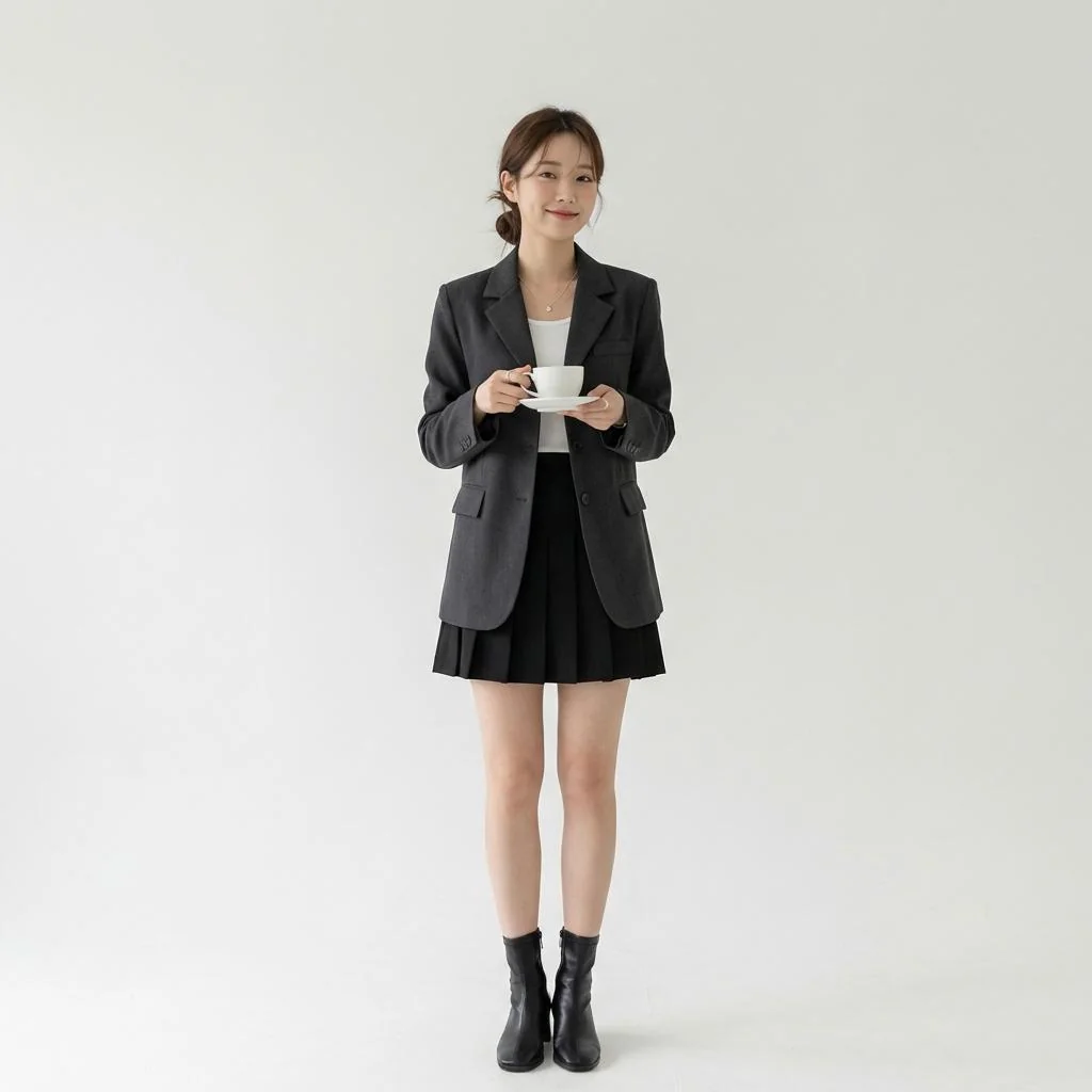 워크라이프 밸런스를 즐기는 경기도 근로자의 밝은 모습