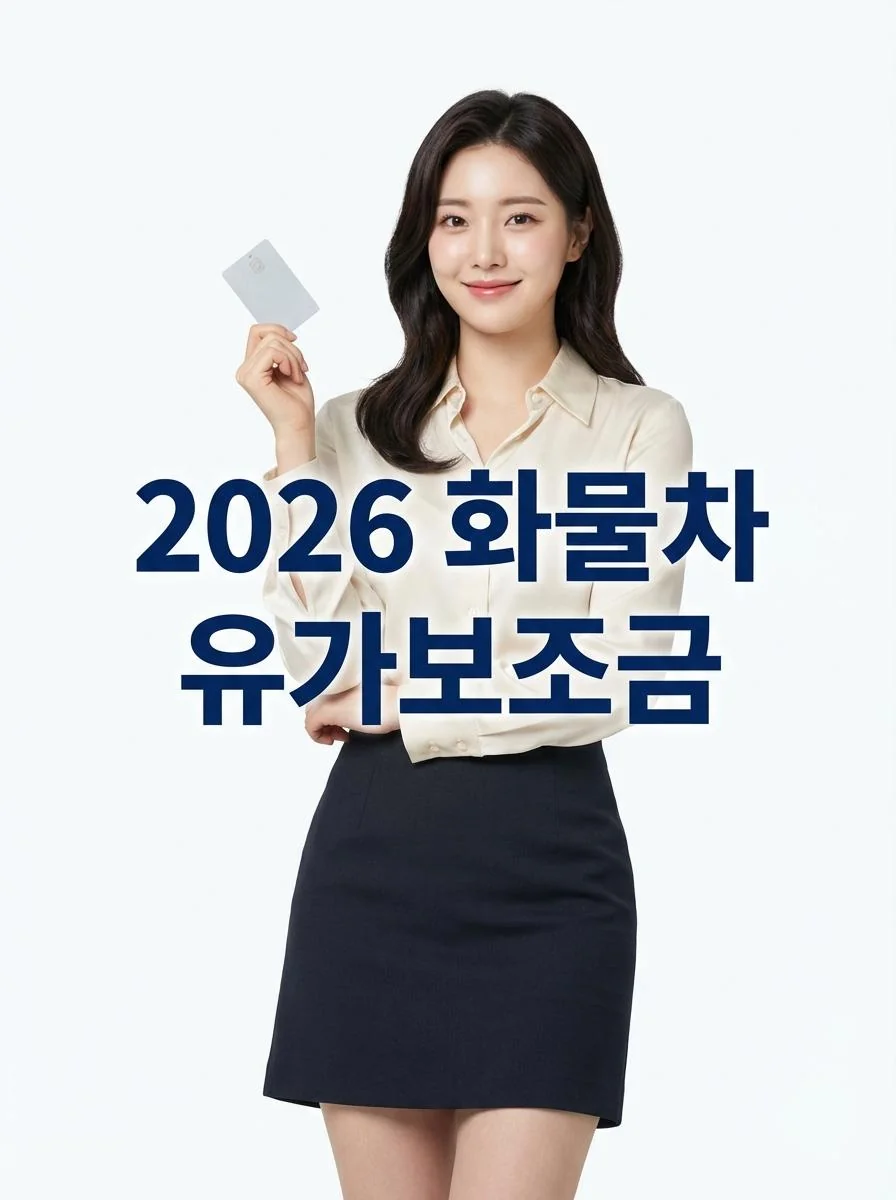 2026년 화물차 유가보조금 정책 안내 및 대표 이미지
