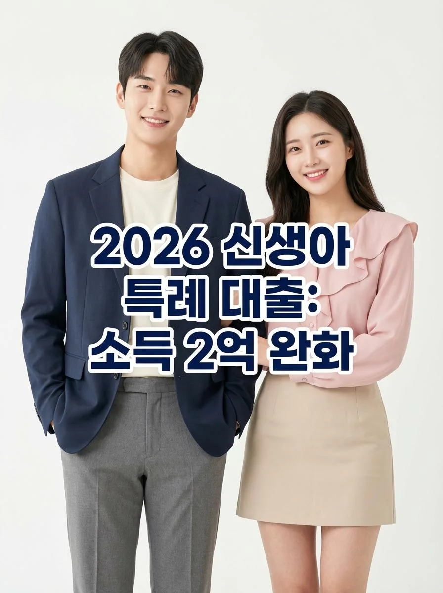 2026년 신생아 특례 대출 부부합산 소득 기준 완화 안내