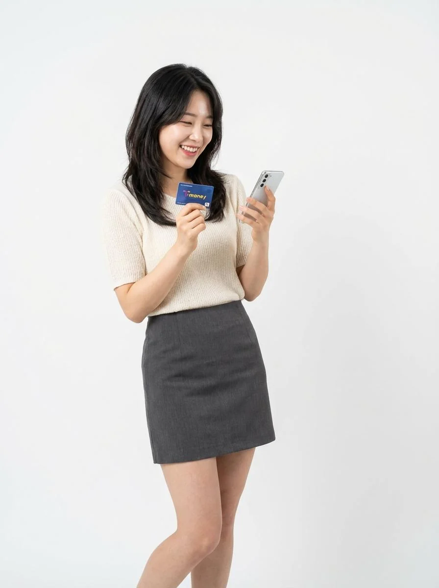 티머니 홈페이지 내 기후동행카드 등록 및 계좌 신청 화면 안내