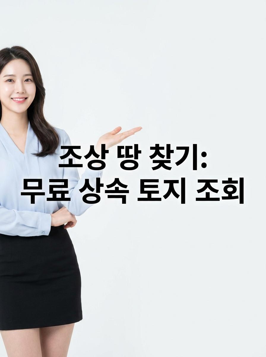 지적전산망을 통한 조상 땅 찾기 서비스 메인 이미지